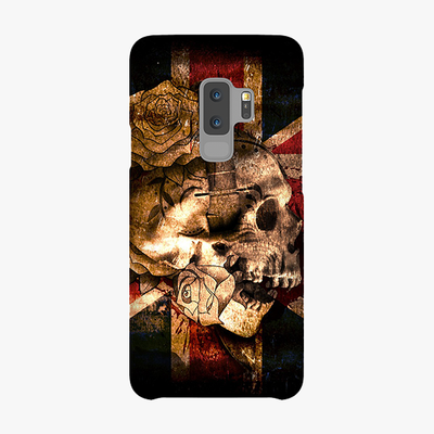 Snap Samsung Galaxy S9 Plus Phone Case - Skull With Union Jack British Flag