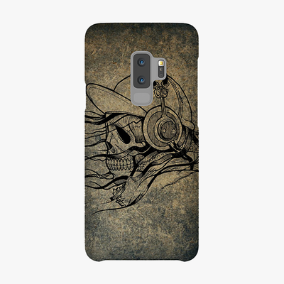 Tough Samsung Galaxy S9 Plus Phone Case - Skull With Headphone