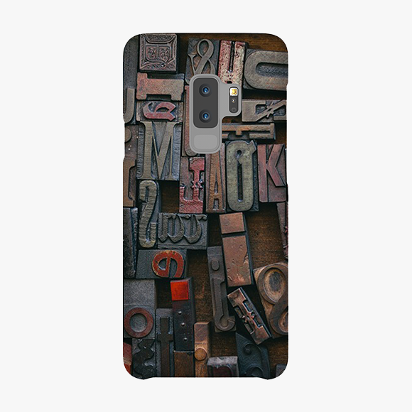Snap Samsung Galaxy S9 Plus Phone Case - Classic Wood Blocks