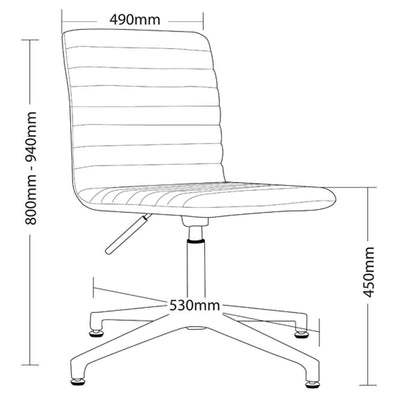 SMOKE Low Back Visitor Chair
