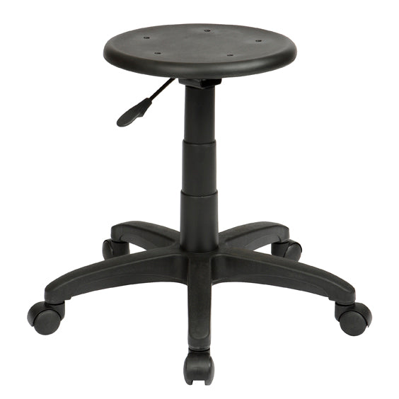 Round Office Industrial Stool With Lever