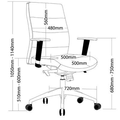 SLATE High Back Office Armchair
