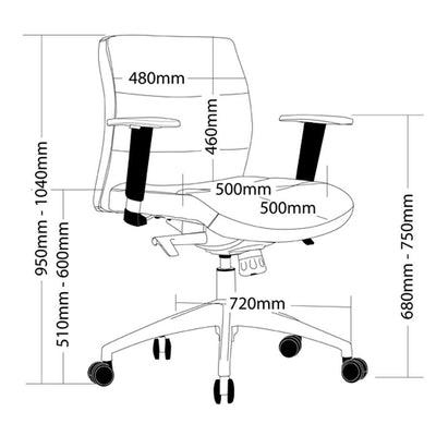 SLATE Low Back Office Armchair