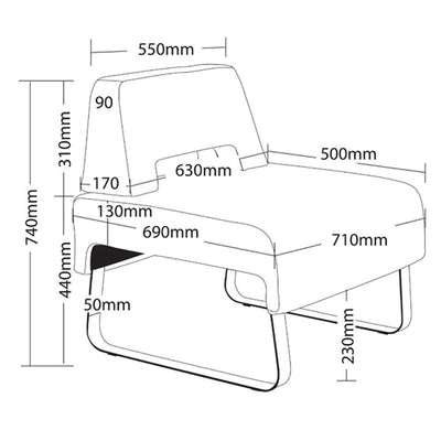 SPACE Low Back Lounge Chair