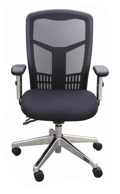 Tran Mesh High Back Chrome Base Levered Seat