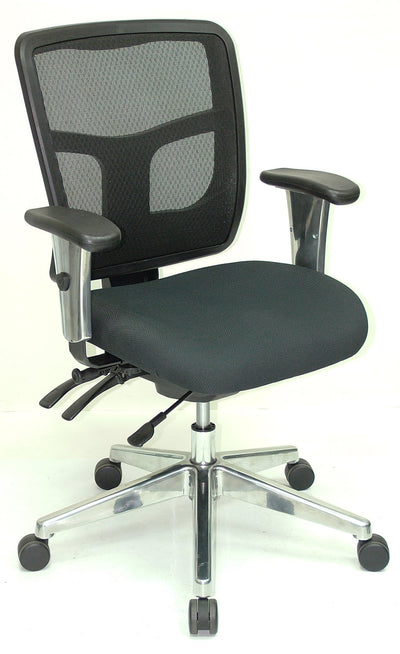 Tran Mesh Medium Back Chrome Base Seat
