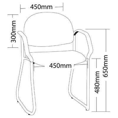 VERA Low Back Visitor Armchair