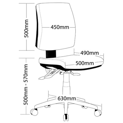 VIRGO Low Back Office Chair
