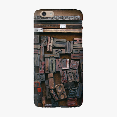 Tough iPhone 6  Phone Case - Classic Wood Blocks