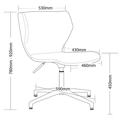 YARD Low Back Visitor Chair
