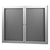 Be Noticed Black Hinged Door Notice Cases