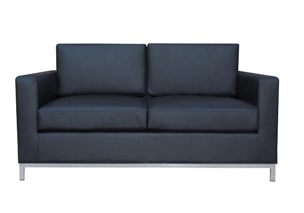 Beatrix Double Lounge In Black PU