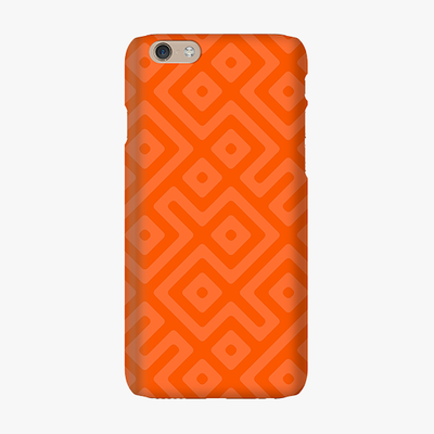 Snap iPhone 6  Phone Case - Orange Abstract