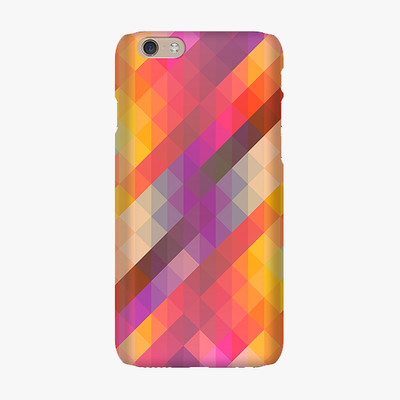 Tough iPhone 6  Phone Case - Colorful Triangle Pattern
