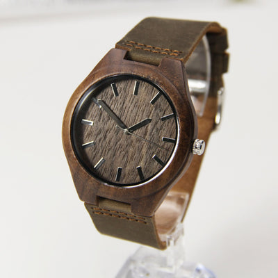 Groomsmen Package - Set of 5 Groomsman Wooden watches - All wood Watches Free Engraving and Shipping-Mens Watches-HAVERN Woodworks