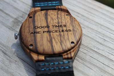 Groomsmen Package - Set of 5 Groomsman Wooden watches - All wood Watches Free Engraving and Shipping-Mens Watches-HAVERN Woodworks