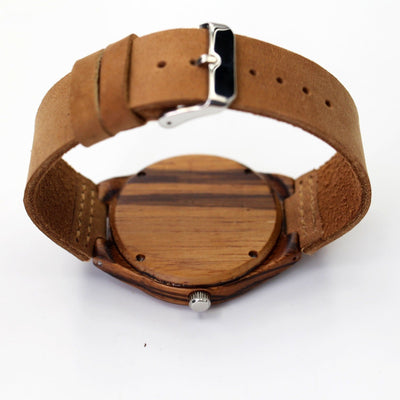 Groomsmen Package - Set of 5 Groomsman Wooden watches - All wood Watches Free Engraving and Shipping-Mens Watches-HAVERN Woodworks
