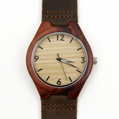 Groomsmen Package - Set of 6 Groomsman Wooden watches - All wood Watches Free Engraving and Shipping-Mens Watches-HAVERN Woodworks