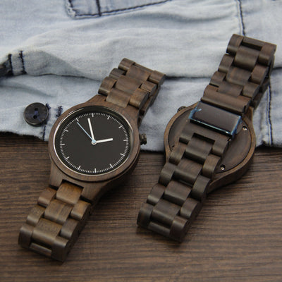 Groomsmen Package - Set of 8 Groomsman Wooden watches - All wood Watches Free Engraving and Shipping-Mens Watches-HAVERN Woodworks