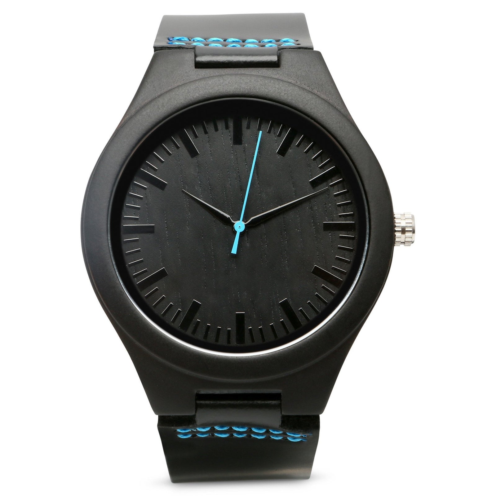HAVERN Black Tie Minimalist Ebony Mens Wooden Watch-Mens Watches-HAVERN Woodworks