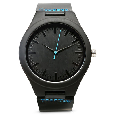 HAVERN Black Tie Minimalist Ebony Mens Wooden Watch-Mens Watches-HAVERN Woodworks