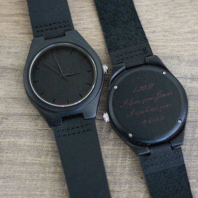 HAVERN Executive Ebony Mens Wood Watch-Mens Watches-HAVERN Woodworks