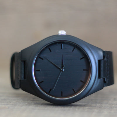 HAVERN Executive Ebony Mens Wood Watch-Mens Watches-HAVERN Woodworks