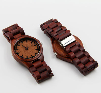 HAVERN Minimalist All Wood Sandalwood Mens Wood Watch-Mens Watches-HAVERN Woodworks