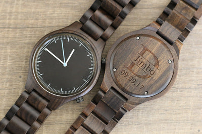 HAVERN Minimalist Ebony Mens Wood Watch-Mens Watches-HAVERN Woodworks
