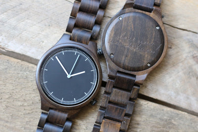 HAVERN Minimalist Ebony Mens Wood Watch-Mens Watches-HAVERN Woodworks