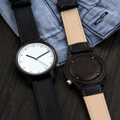 HAVERN Minimalist Ebony Mens Wood Watch-Mens Watches-HAVERN Woodworks