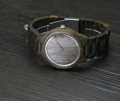 HAVERN Minimalist Ebony Mens Wood Watch-Mens Watches-HAVERN Woodworks