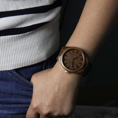 HAVERN Minimalist leather and Oak Mens Wooden watch-Mens Watches-HAVERN Woodworks
