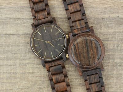 HAVERN Minimalist Mens Ebony All Wood Mens Wooden Watch-Mens Watches-HAVERN Woodworks