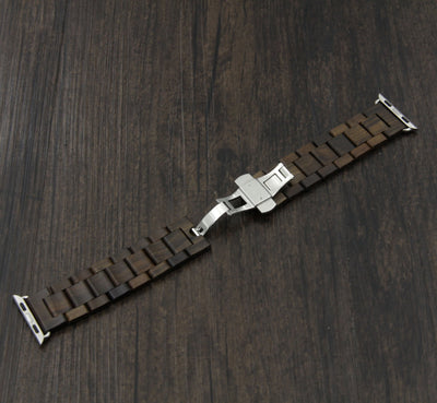 HAVERN Minimalist Mens Ebony Wooden Apple Watch Band-Apple Watch Bands-HAVERN Woodworks