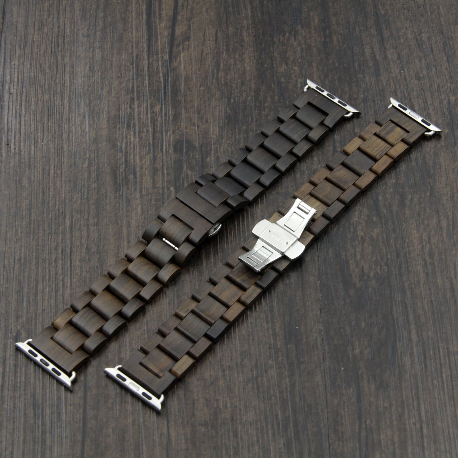 HAVERN Minimalist Mens Ebony Wooden Apple Watch Band-Apple Watch Bands-HAVERN Woodworks