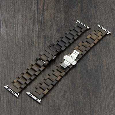 HAVERN Minimalist Mens Ebony Wooden Apple Watch Band-Apple Watch Bands-HAVERN Woodworks