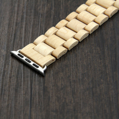 HAVERN Minimalist Mens Maple Wood Apple Watch 1 and 2 Minimalist Band-Apple Watch Bands-HAVERN Woodworks