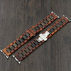 HAVERN Minimalist Mens Sandelwood and Ebony Wood Apple Watch 1 and 2 Minimalist Band-Apple Watch Bands-HAVERN Woodworks