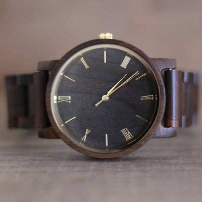 HAVERN Minimalist Mens Wood Ebony Watch-Mens Watches-HAVERN Woodworks