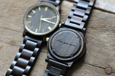 HAVERN Minimalist Mens Wood Ebony Watch-Mens Watches-HAVERN Woodworks