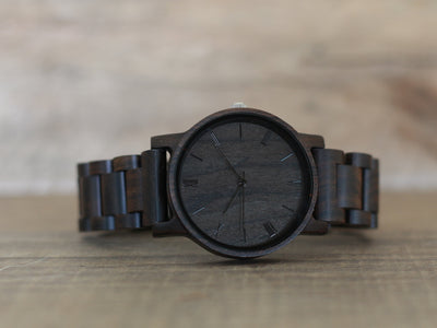 HAVERN Minimalist Mens Wood Ebony Watch-Mens Watches-HAVERN Woodworks