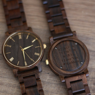 HAVERN Minimalist Mens Wood Ebony Watch-Mens Watches-HAVERN Woodworks