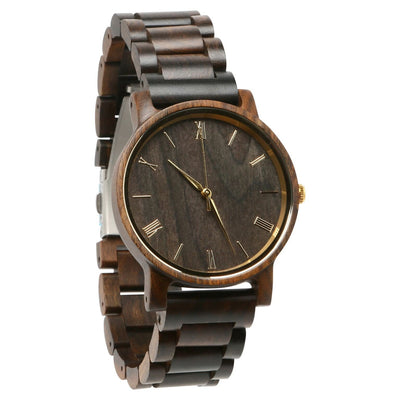 HAVERN Minimalist Mens Wood Ebony Watch-Mens Watches-HAVERN Woodworks