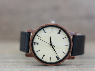 HAVERN Minimalist Mens Wood Watch - Walnut-Mens Watches-HAVERN Woodworks
