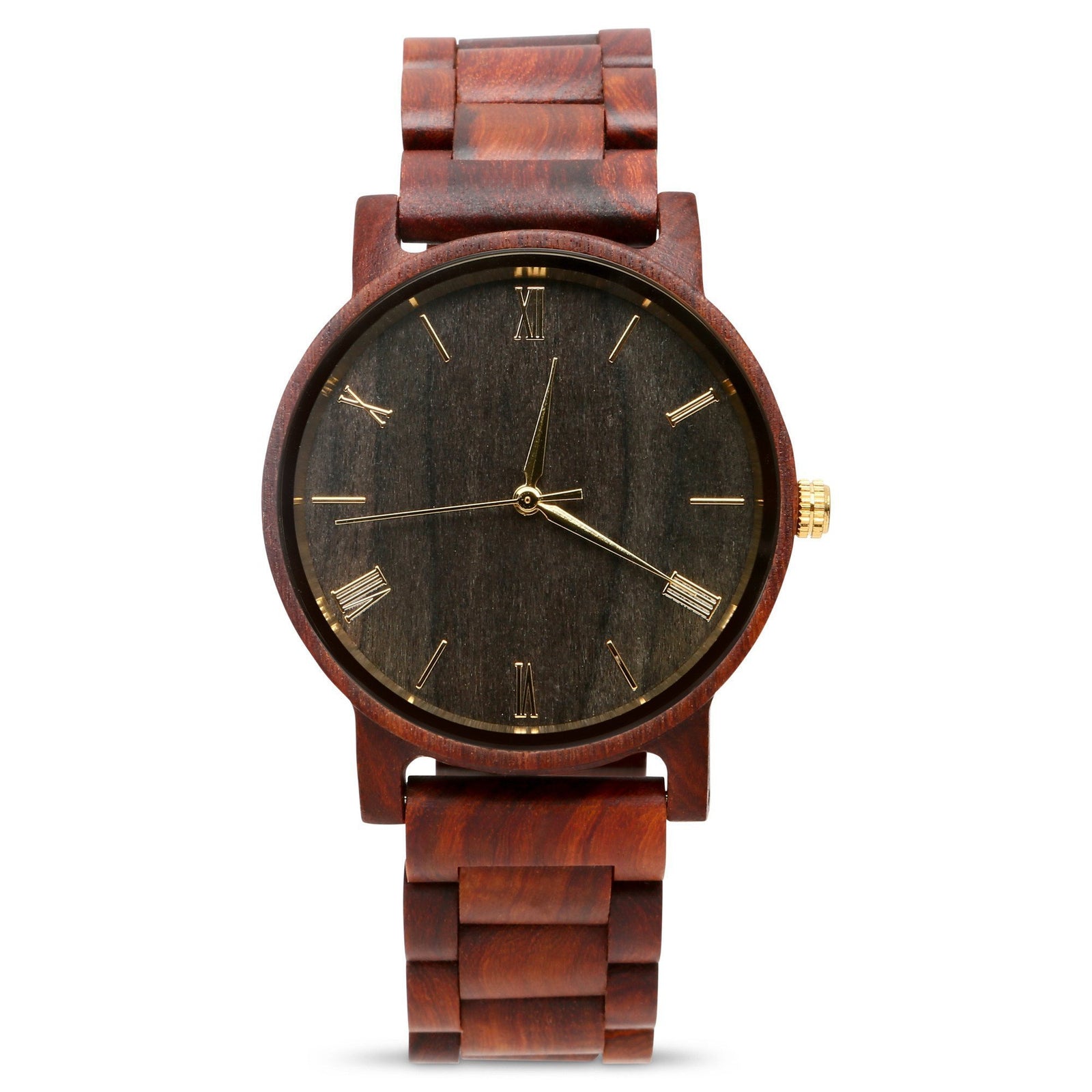 HAVERN Minimalist Red Sandalwood Mens Wood Watch-Mens Watches-HAVERN Woodworks