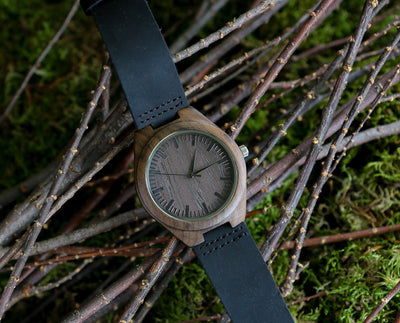 HAVERN Original Minimalist Mens Ebony Grain Wood Watch-Mens Watches-HAVERN Woodworks