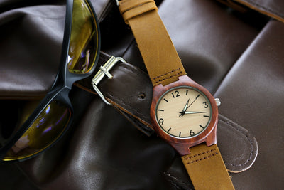 HAVERN "Sapelo" Sandalwood Mens Wood Watch-Mens Watches-HAVERN Woodworks