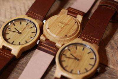 HAVERN "The Alleghany" Minimalist Leather and Bamboo Leather and Wood Mens Wooden watch-Mens Watches-HAVERN Woodworks