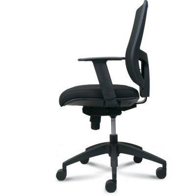 IKONIC Black Frame Task Arm Chair